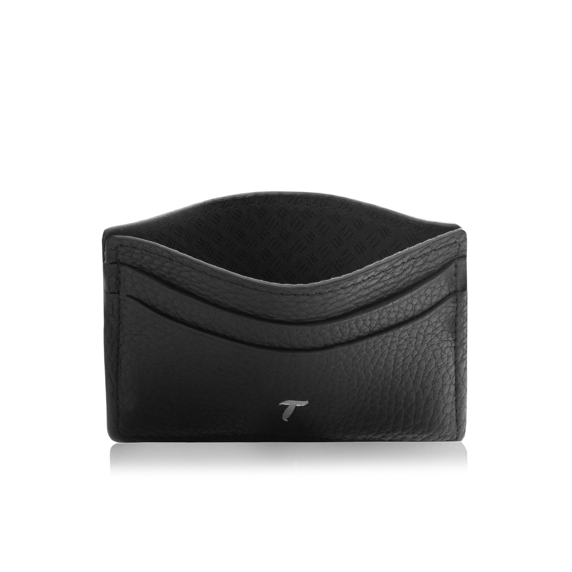 Шкіряний чорний чоловічий гаманець TEKO manufactura
