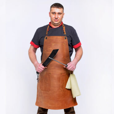 Кожаный фартук для барбекю П598-00-308721